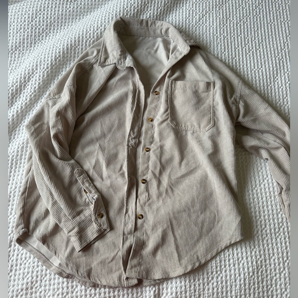 Corduroy shacket